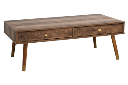 Frida Wood Veneer Coffee Table with 2 Drawers