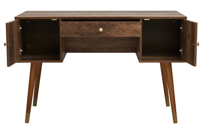 Frida Wood Veneer Desk with Storage