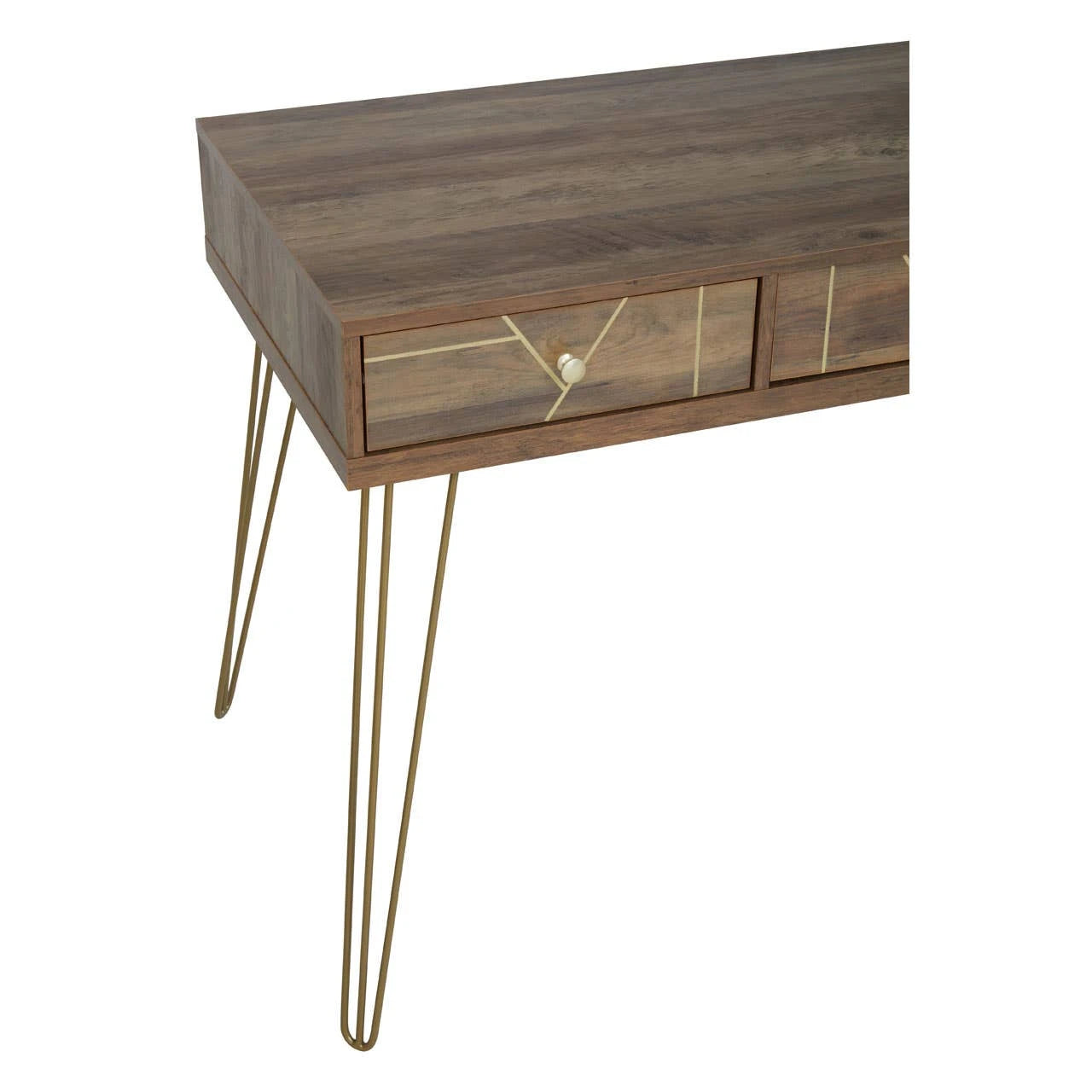 Flori Three Drawer Desk