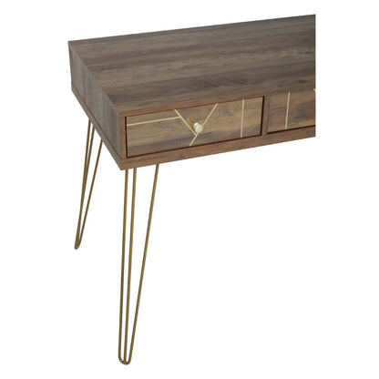 Flori Three Drawer Desk