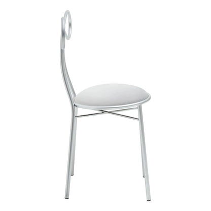Jolie Silver Velvet Bow Back Dining Chair