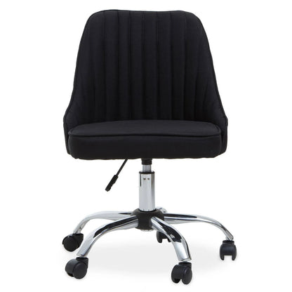 Alexi Black Fabric Home Office Chair