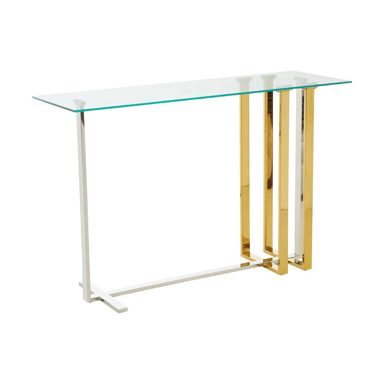 Alvea Silver and Gold Console Table