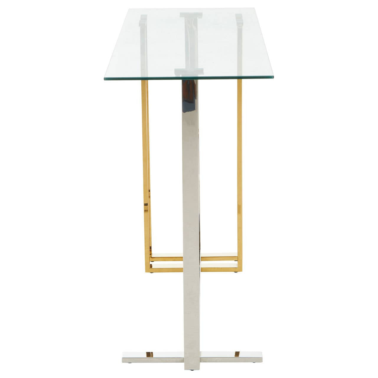 Alvea Silver and Gold Console Table