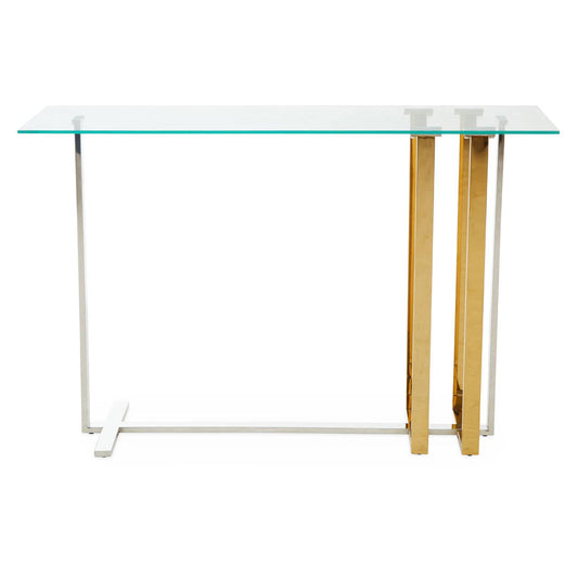 Alvea Silver and Gold Console Table