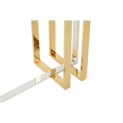 Alvea Silver and Gold Console Table