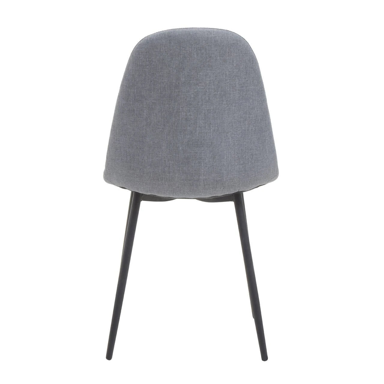 Salford Grey Fabric Dining Chair with Black Legs