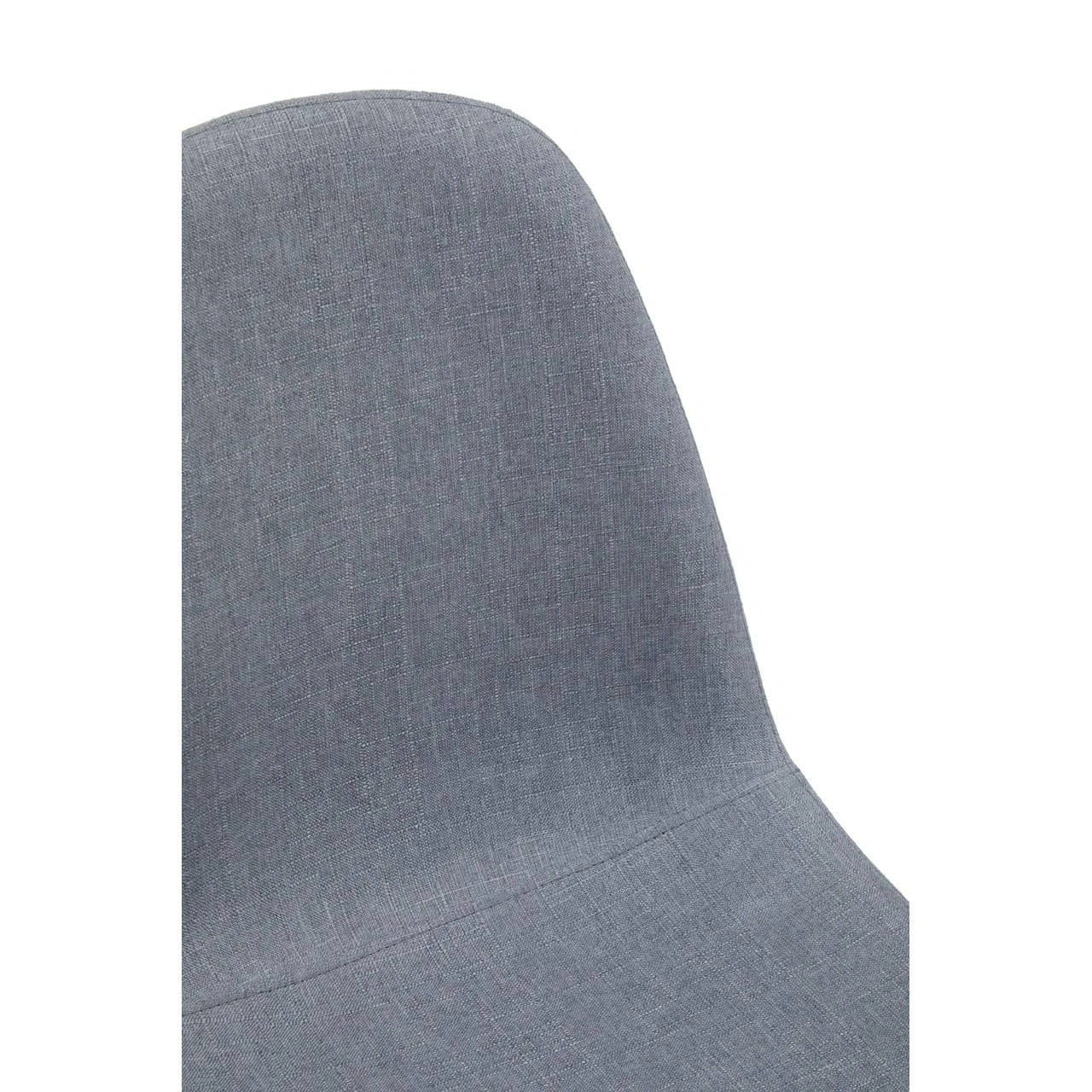 Salford Grey Fabric Dining Chair with Black Legs
