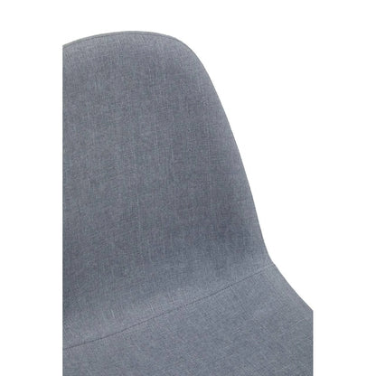 Salford Grey Fabric Dining Chair with Black Legs