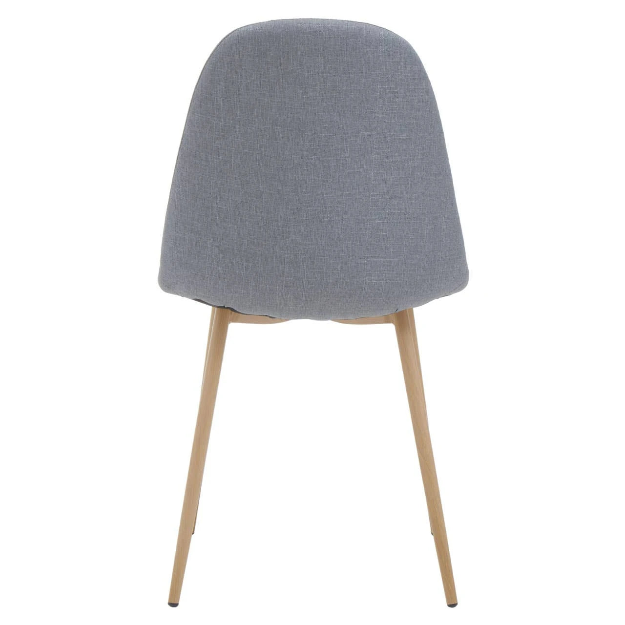 Salford Grey Fabric Dining Chair With Wood Effect Legs