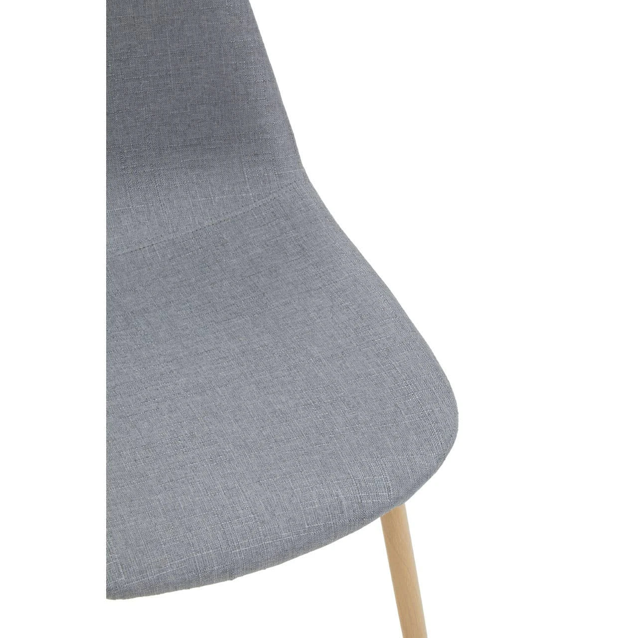 Salford Grey Fabric Dining Chair With Wood Effect Legs