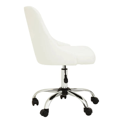 Brent Grey Velvet And Gold Home Office Chair