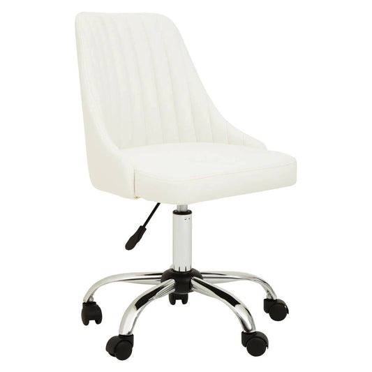 Brent Grey Velvet And Gold Home Office Chair