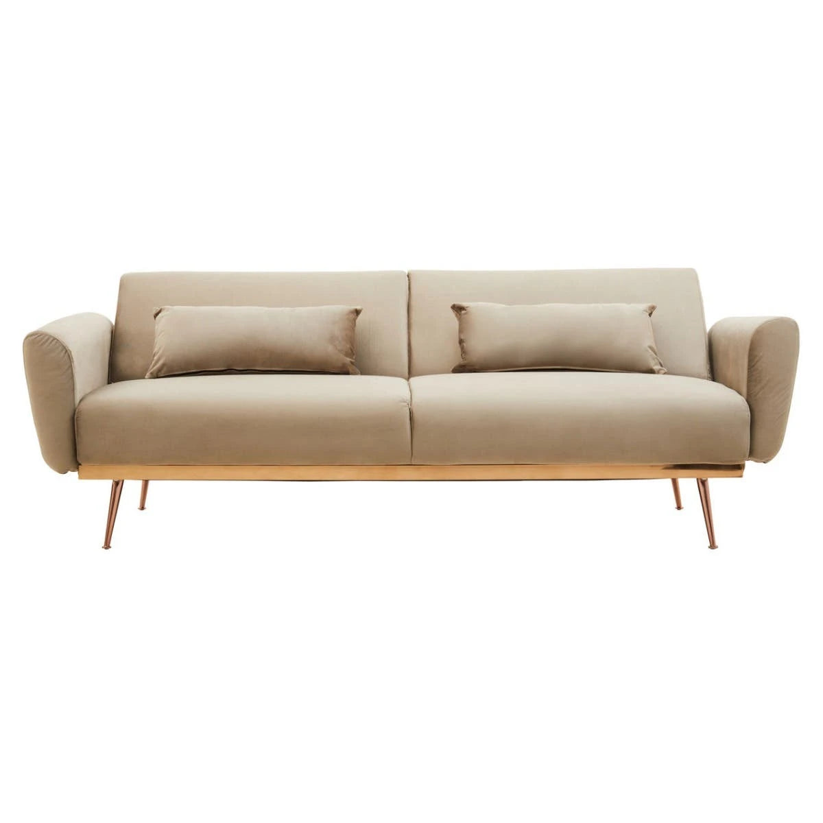 Hatton Mink Velvet Sofa Bed