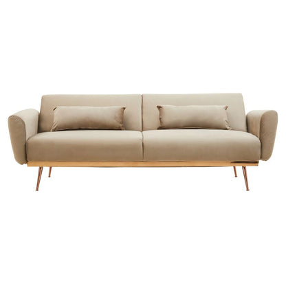 Hatton Mink Velvet Sofa Bed
