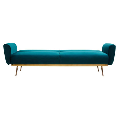 Hatton Green Velvet Sofa Bed In Stock