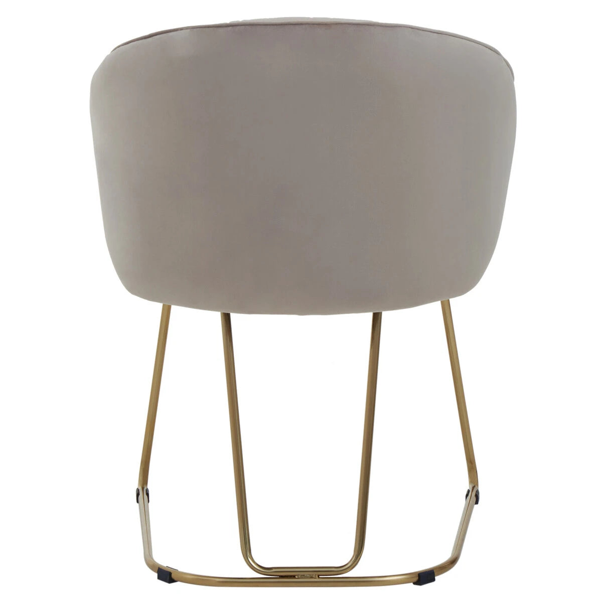 Veneto Mink Velvet Curved Dining Chair