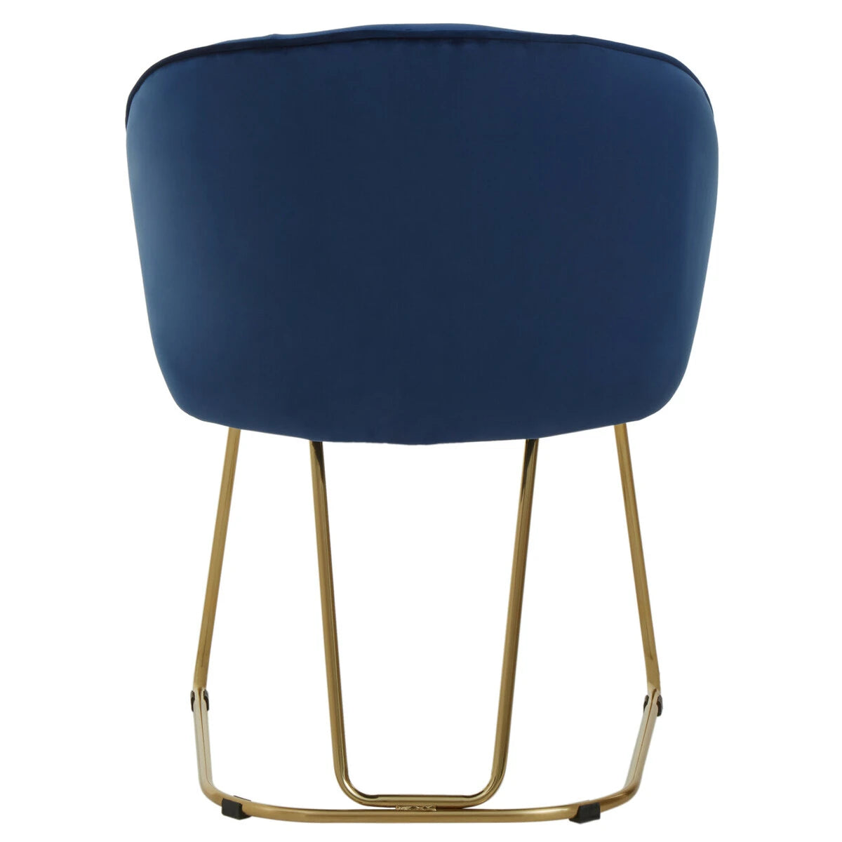 Veneto Midnight Velvet Curved Dining Chair