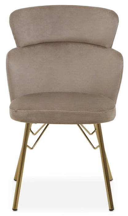 Veneto Mink Velvet Chair