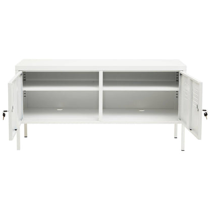 Academy Two Door White Locker Cabinet