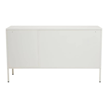 Acier Three Door White Metal Sideboard