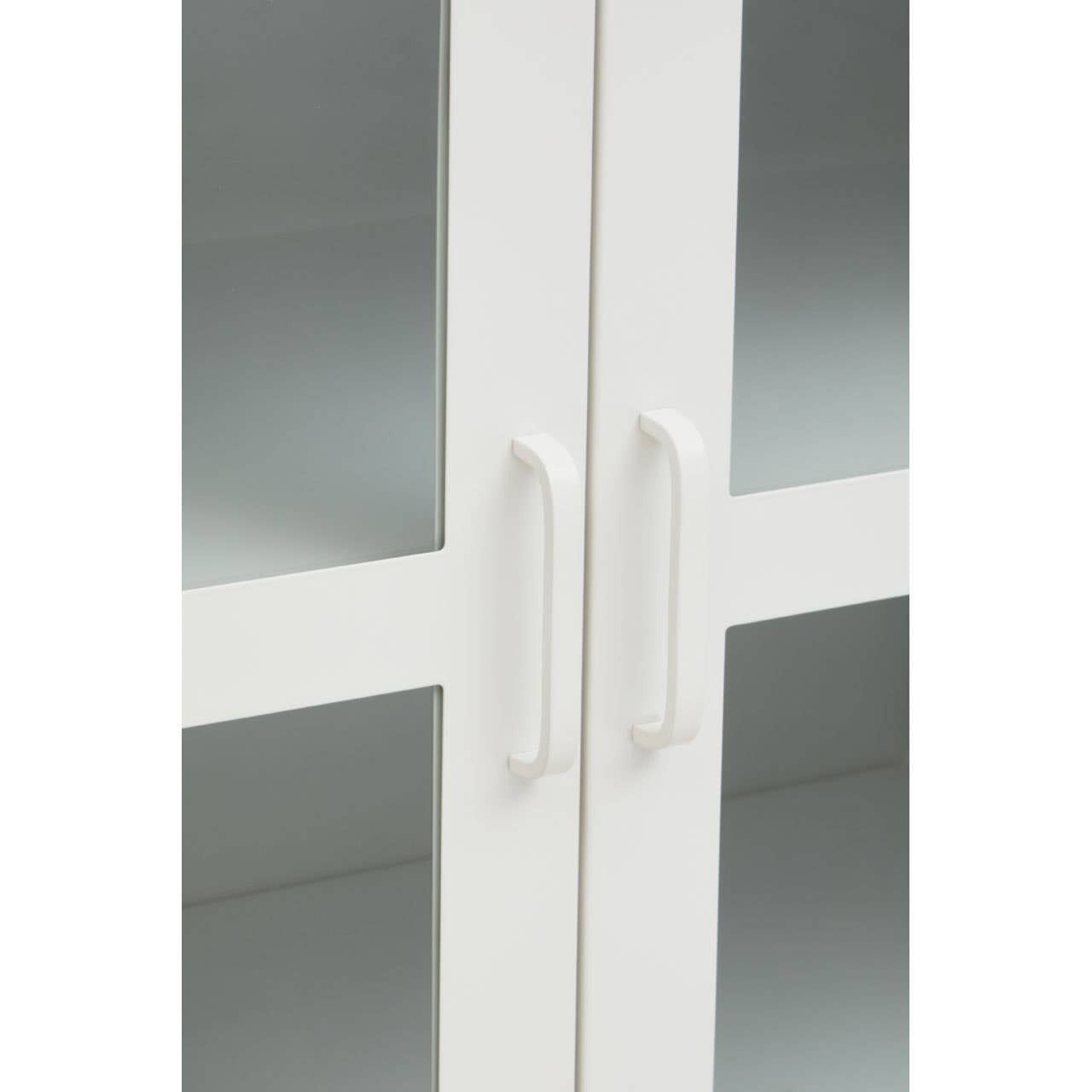 Acier Three Door White Metal Sideboard