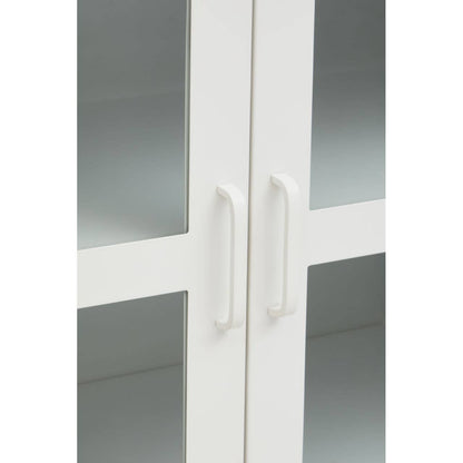 Acier Three Door White Metal Sideboard