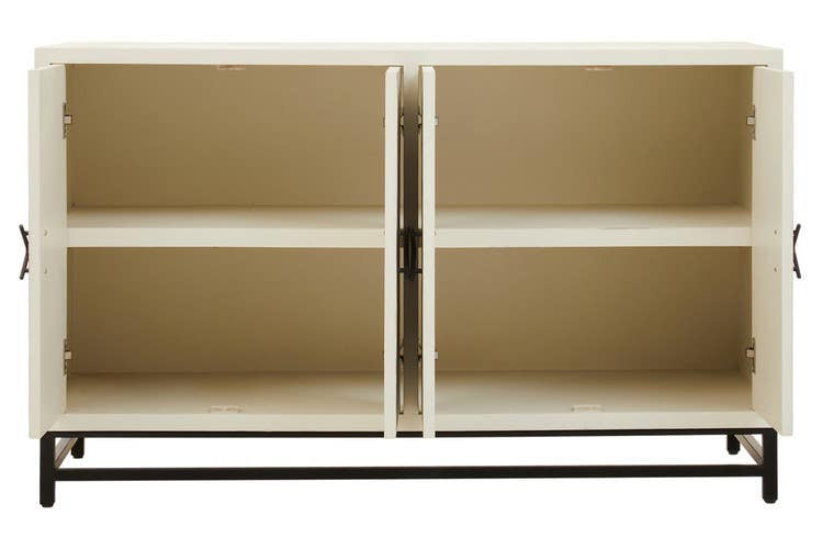 Lombok Rustic Chevron 4 Door Sideboard