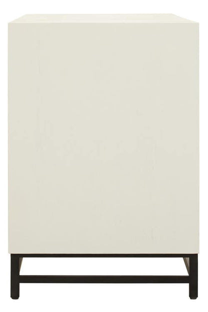 Lombok Rustic Chevron 4 Door Sideboard
