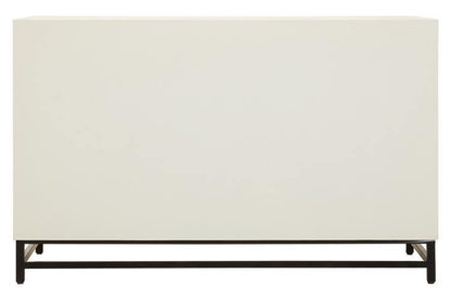 Lombok Rustic Chevron 4 Door Sideboard