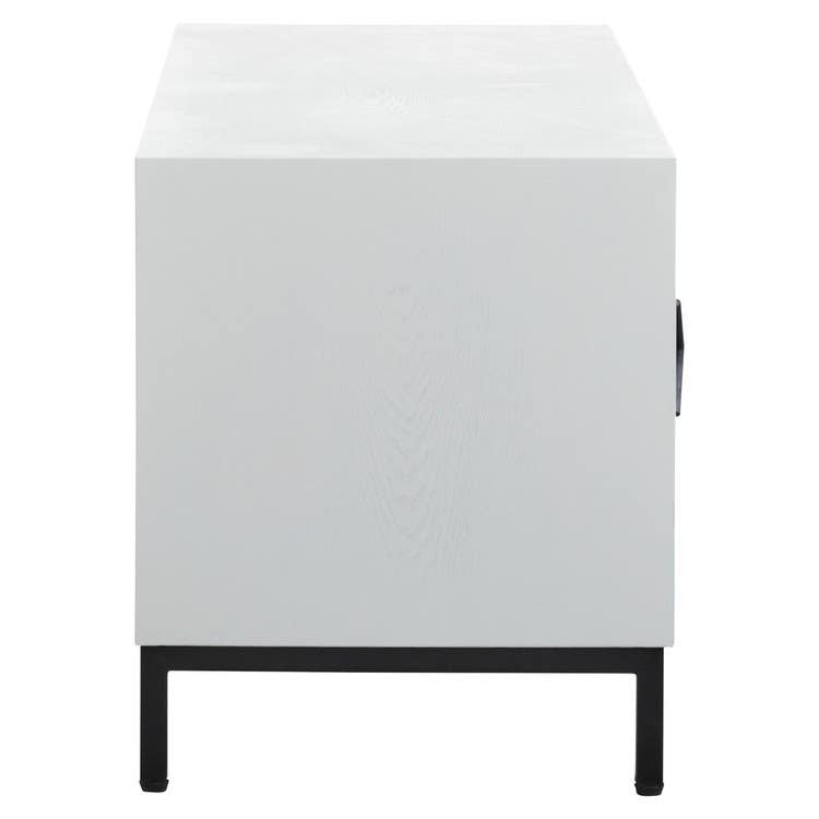 Lombok Rustic Chevron and White Frame Media Unit