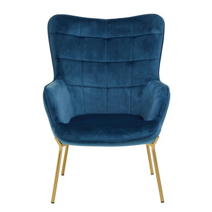 Stockholm Blue Velvet Chair