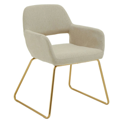 Stockholm Natural Fabric Dining Chair