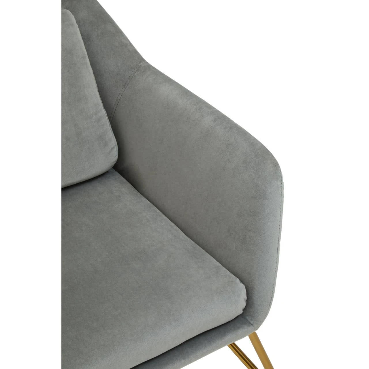 Stockholm Grey Velvet Armchair