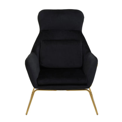 Stockholm Black Velvet Armchair