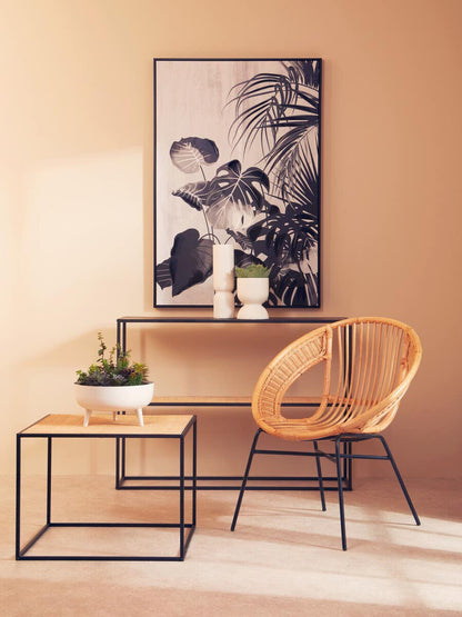 Depok Rattan And Metal Coffee Table