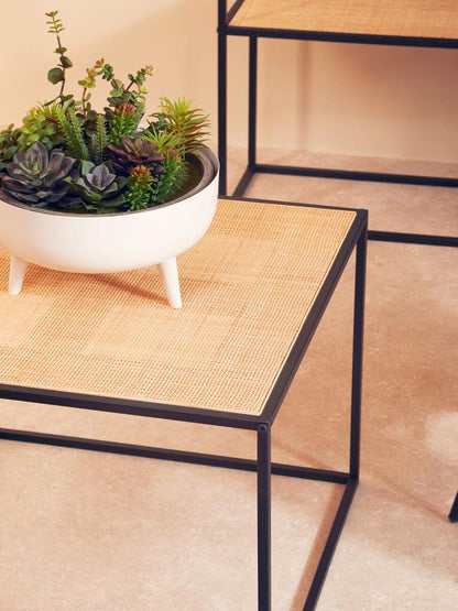 Depok Rattan And Metal Coffee Table