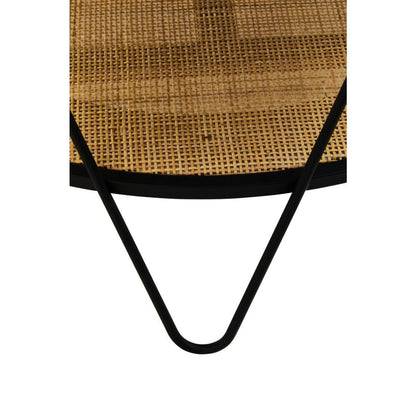 Depok Rattan And Metal Coffee Table With Hairpin Legs