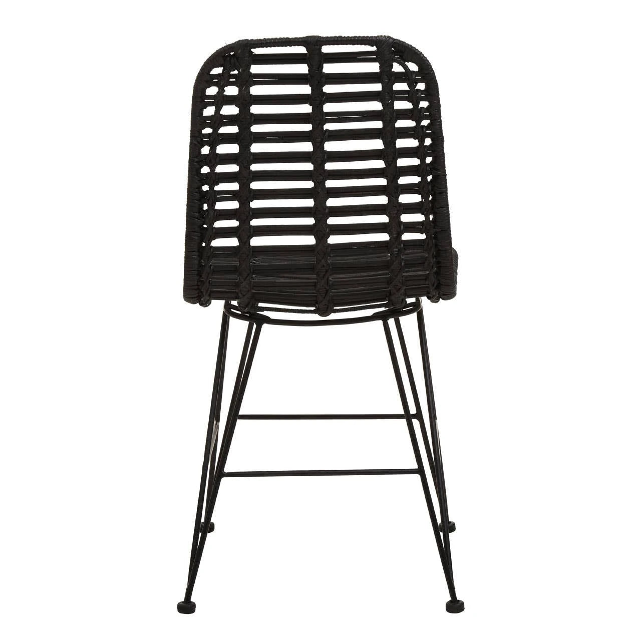 Lagom Black Natural Rattan Dining Chair