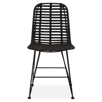 Lagom Black Natural Rattan Dining Chair