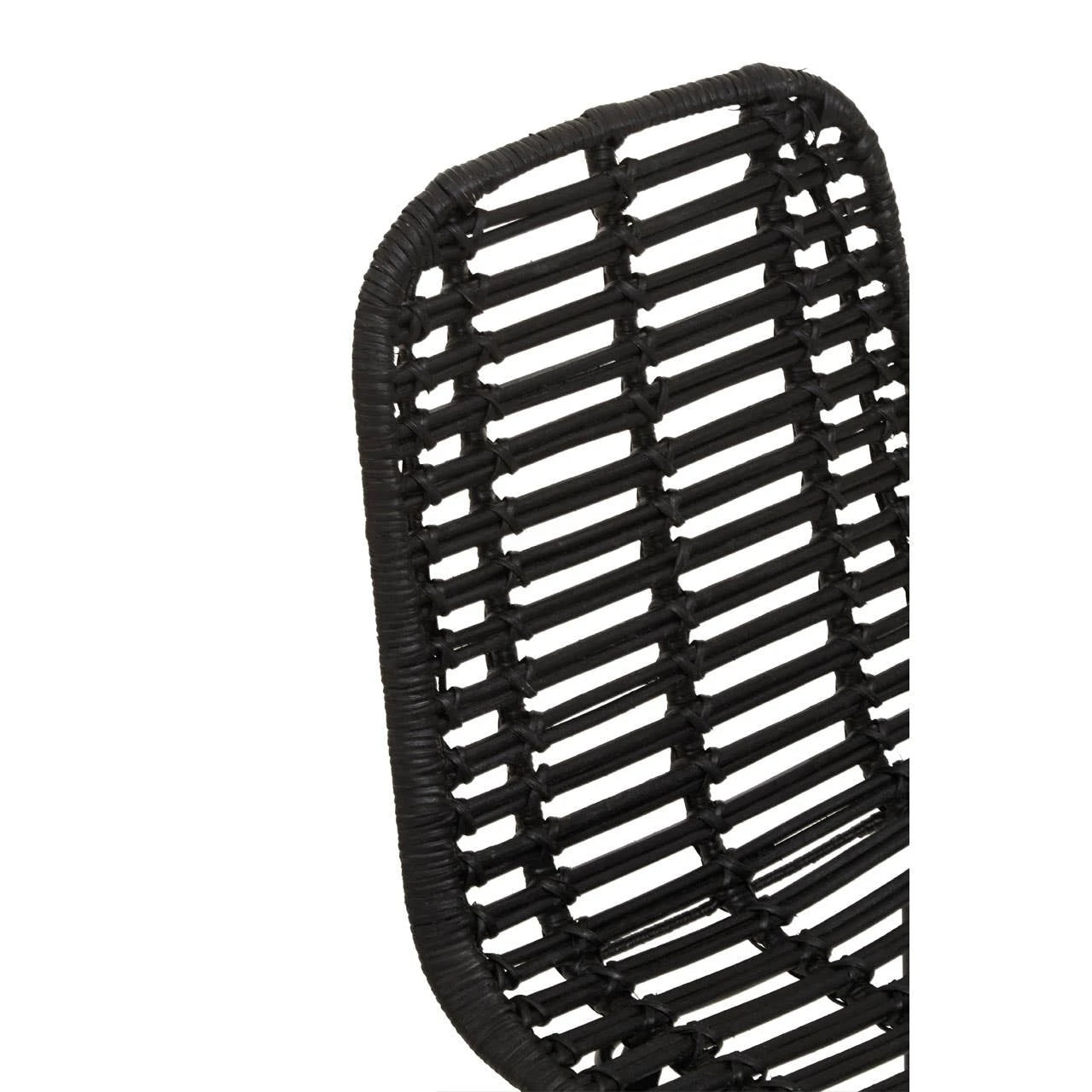 Lagom Black Natural Rattan Dining Chair