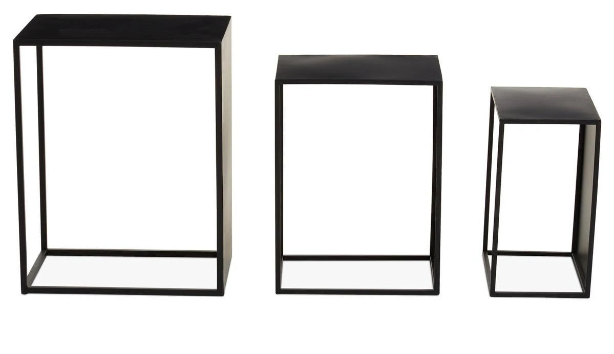 Avento Set Of Three Rectangular Nesting Tables