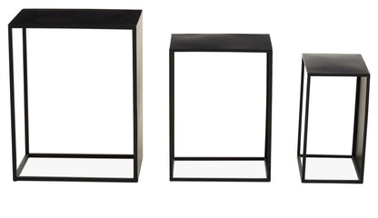 Avento Set Of Three Rectangular Nesting Tables