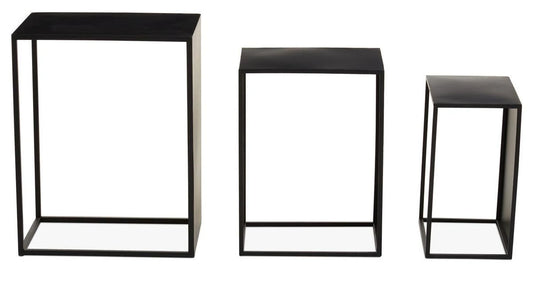 Avento Set Of Three Rectangular Nesting Tables