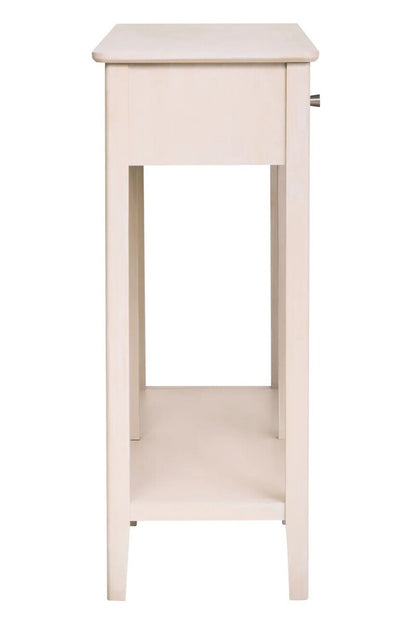 Heritage Two Drawer Taupe Finish Wood Console Table