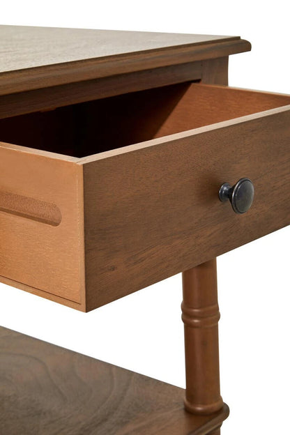 Heritage One Drawer Natural Wood Desk