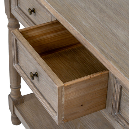 Delphine Collection 3 Drawer Console With Shelf