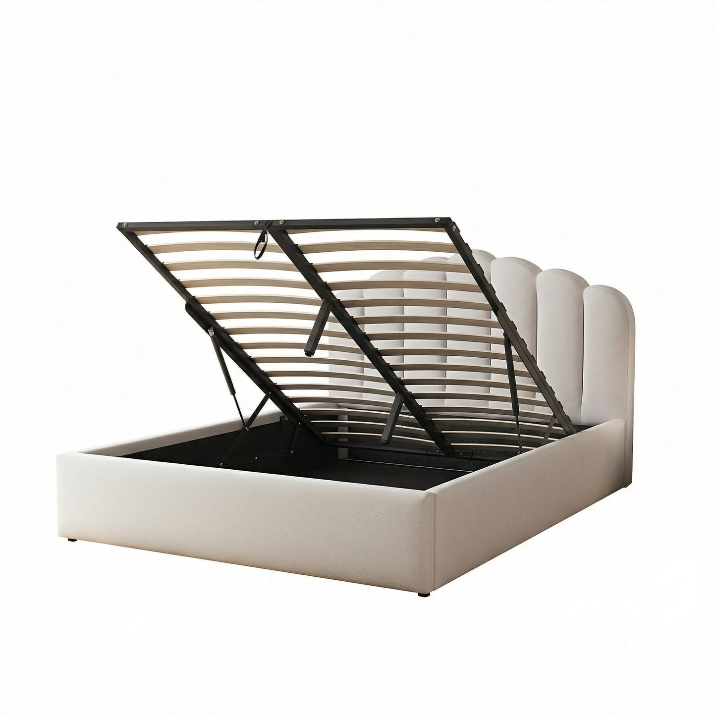 King Fabric Ottoman Bed Frame