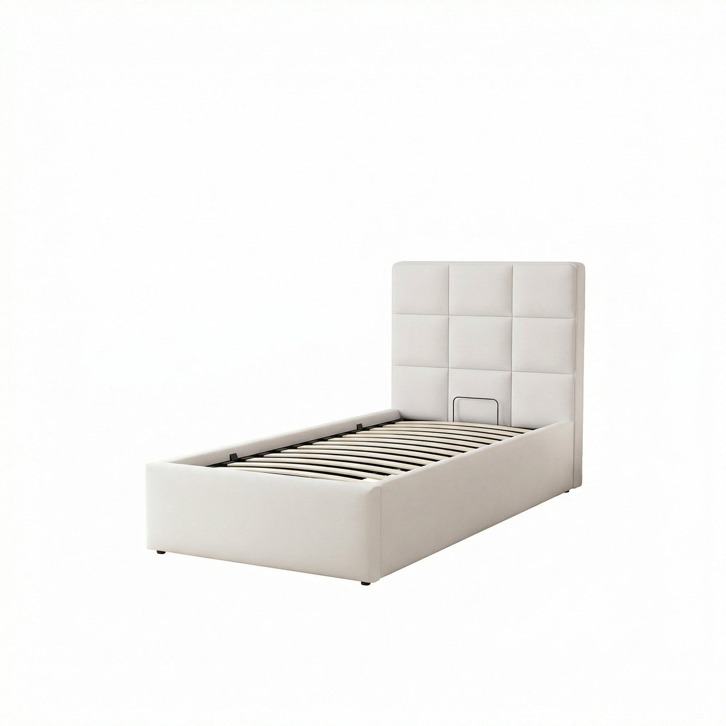 Single Fabric Ottoman Bed Frame