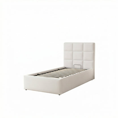 Single Fabric Ottoman Bed Frame